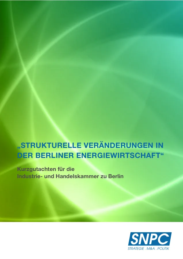 Strukturelle Veränderungen in der Berliner Energiewirtschaft
